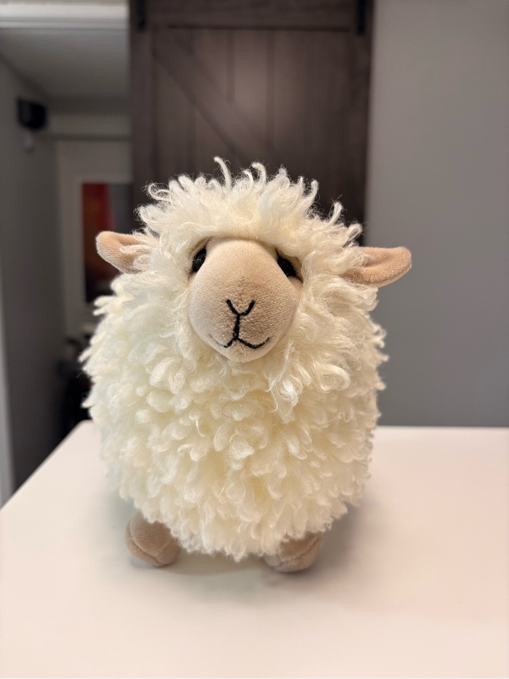 Jellycat London Rolbie the Sheep Small 8" Cream Fleece Plush (Retired)